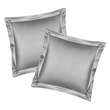 Oxford pillowcases PAGOTI Minimal dark gray 70x70 cm (2 pcs.)