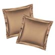 Oxford pillowcases PAGOTI Minimal milk chocolate 70x70 cm (2 pcs.)