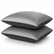 Pillowcases Sateen-Velour PAGOTI Sense Anthracite 50&times;70 cm (2 pcs.)