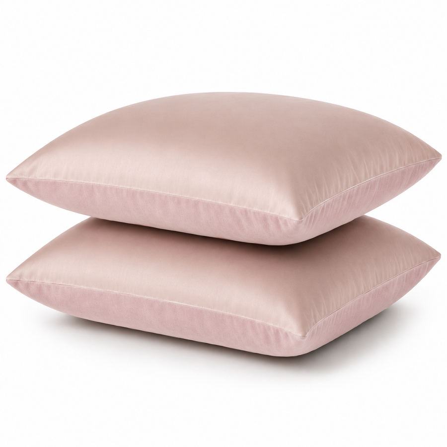 Pillowcases Sateen-Velour PAGOTI Sense Soft Pink 50&times;70 cm (2 pcs.)