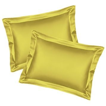 Oxford Pillowcases Luxury Sateen PAGOTI Minimal Mustard 50&times;70 cm (2 pcs.)