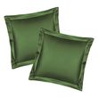 Oxford pillowcases PAGOTI Minimal green 70x70 cm (2 pcs.)