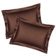 Oxford pillowcases PAGOTI Minimal chocolate 50x70 cm (2 pcs.)