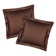 Oxford pillowcases PAGOTI Minimal chocolate 70x70 cm (2 pcs.)